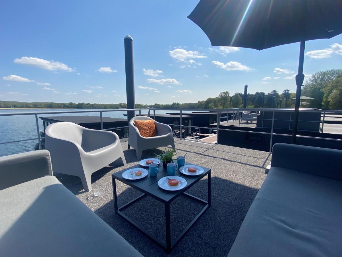 Houseboats Mookerplas Met Dakterras Middelaar المظهر الخارجي الصورة